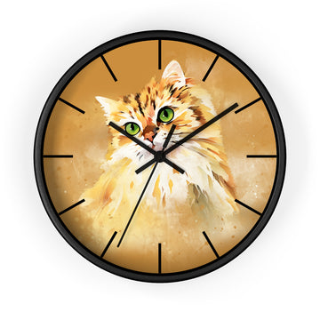 Personalized Photo to Painting Pet Picture Wall Clock Watercolor Style Thoughtful Gift For Pets Lover