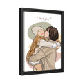 Customized Mom and Baby Dad and Kids Photo Turn to Doodle Art Style, Family Gift Anniversary Digital File-BeUnikArt