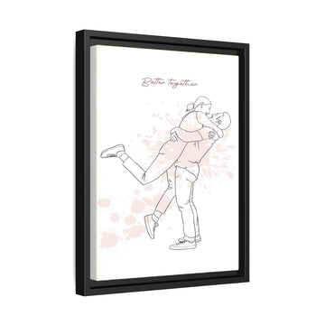 Personalized Family Photo Line Art Anniversary Gift, Custom Father's Day Mother's Day Gift, Personalize Portrait Picture on Canvas-BeUnikArt