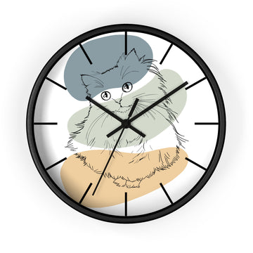 Custom Turn Photo into Art Pet Portrait Wall Clock Minimalist Style Thoughtful Gift For Pets Lover