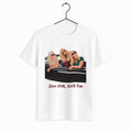 Custom Best Friends Portrait Turn Photo To Art, Thoughtful Friendship Gift, Best Friends Keepsake Gift Unisex Crewneck T-shirt S-5XL