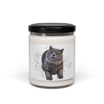 Personalized Turn Photo into Personality Art Pet Artwork 9oz. Scented Soy Candle Illustration Style Custom Pet Gift