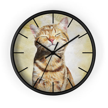 Custom Turn Photo into Art Pet Portrait Wall Clock Minimal Oil Painting Style Pet Lover Gift
