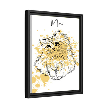 Custom Turn Your Pet Photo into Line Art Personalized Pet Canvas-BeUnikArt