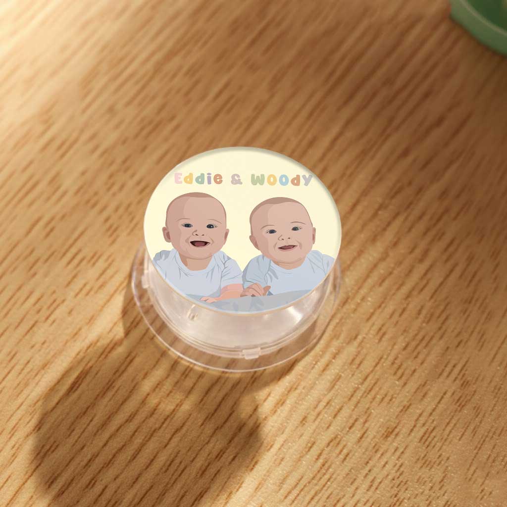 Personalized Baby Photo To Art Phone Grip Phone Holder New Parents Keepsake