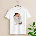 Customized Portrait Photo to Illustration Art Painting, Happy Mothers Day Gift Unisex Crewneck T-shirt S-5XL-BeUnikArt