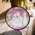 Customized Turn Art Mom and Child Portrait, Custom Glass Suncatcher Gift, Mother's Day Window Hanging-BeUnikArt