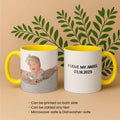 Custom Baby Portrait from Photo, Personalized Art Mug, Thoughtful Gift for Baby Shower, Accent Coffee Mug (11, 15oz)-BeUnikArt