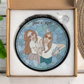 Custom Doodle Art for Friends From Photo, Turn Art Glass Suncatcher, Fun And Playful Gift for Besties-BeUnikArt