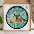 Custom Pet Drawing From Photo, Turn Art Pet Memory Into Glass Suncatcher, Animal Lover Gift-BeUnikArt