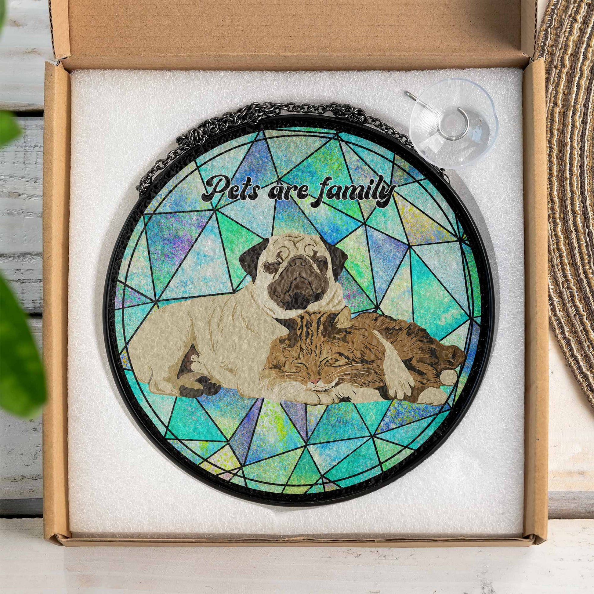 Custom Pet Drawing From Photo, Turn Art Pet Memory Into Glass Suncatcher, Animal Lover Gift-BeUnikArt