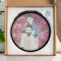 Customized Turn Art Mom and Child Portrait, Custom Glass Suncatcher Gift, Mother's Day Window Hanging-BeUnikArt