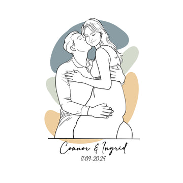 Couple line art