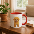 Custom Pet Illustration from Photo, Fun Gift Idea, Accent Coffee Mug (11, 15oz) - BeUnikArt