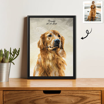 Personalize Your Pet’s Portrait, Turn Photo to Art Oil Painting Style Digital File, Custom Gift for Dog and Cat Lovers - BeUnikArt