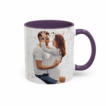 Personalized Couple Moment to Illustration Style Art Mug, Cute Love Gift, Accent Coffee Mug (11, 15oz) - BeUnikArt