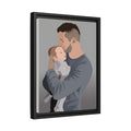 Personalized Turn Photo To Art Painting, Dad Potrait Photo Fathers Day Gift Canvas-BeUnikArt