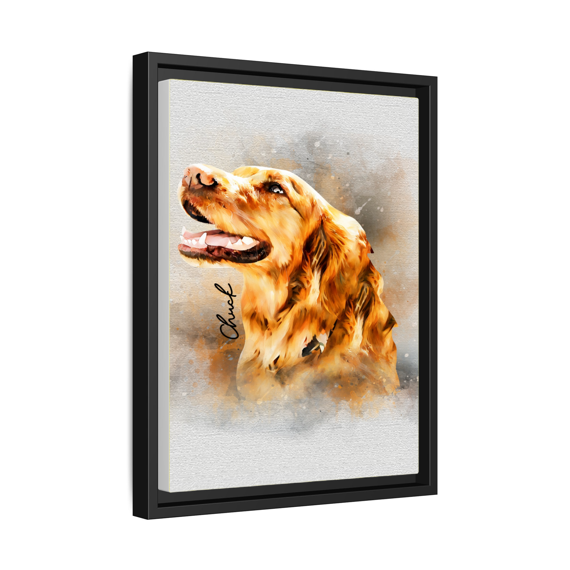 Turn Your Pet Adventures to Art, Custom Dog Cat Water Color Style Canvas for Fun Loving Homes, Pet Lover Canvas-BeUnikArt