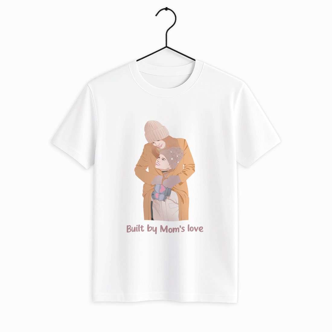 Custom Portrait from Photo, Personalized Illustration Painting Art, Memorial Mother's Day Gift Unisex Crewneck T-shirt S-5XL-BeUnikArt