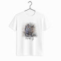 Turn Your Pet Adventures to Art, Custom Dog Cat Watercolor Style Unisex Crewneck T-shirt S-5XL
