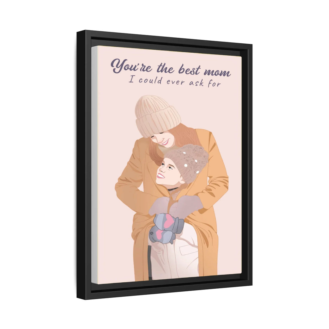 Custom Portrait from Photo, Personalized Illustration Painting Art, Memorial Mother's Day Gift Canvas-BeUnikArt