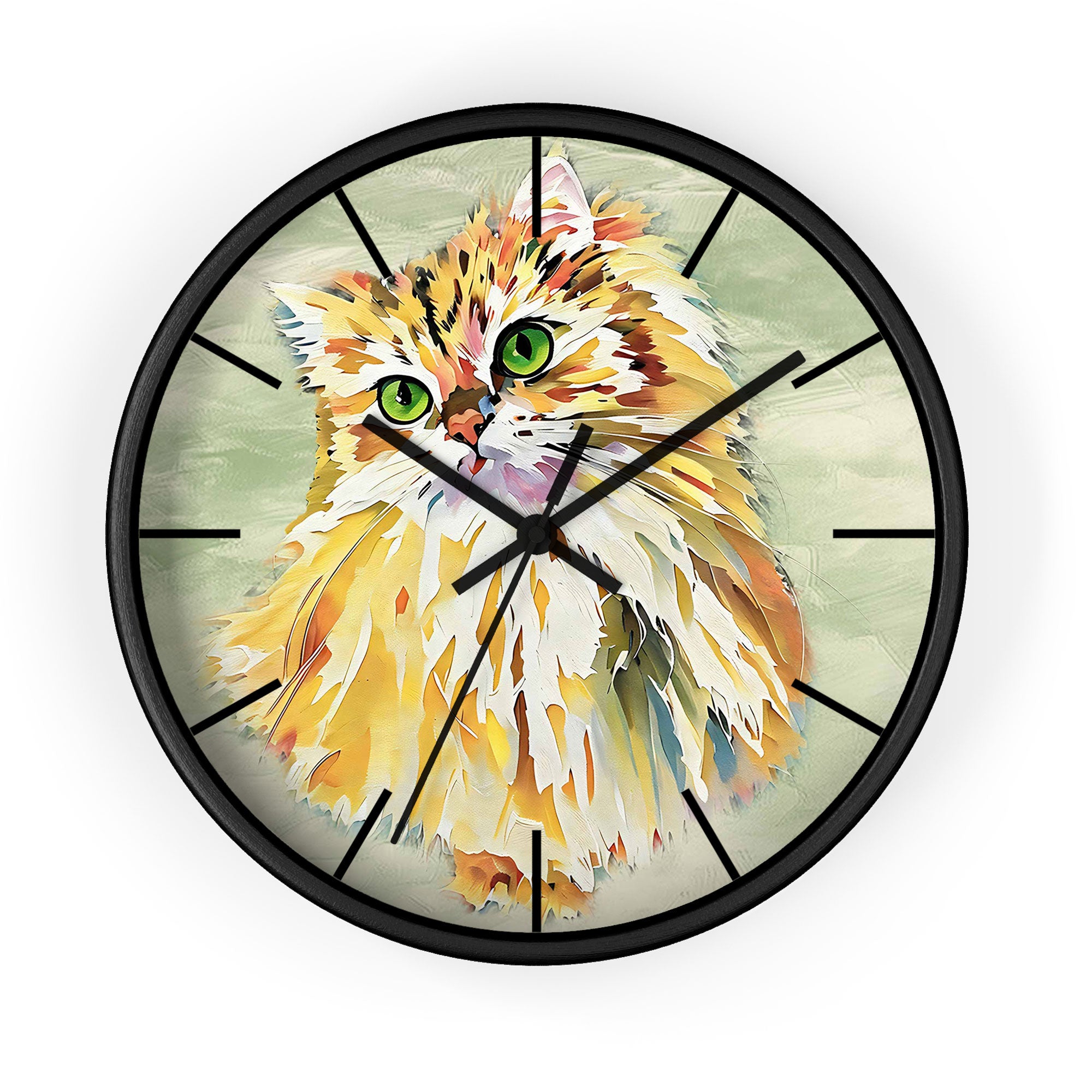 Custom Photo to Oil Painting Your Furry Friend Wall Clock Illustration Style Gift For Pet Celebration