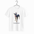 Transform Your Pet Photo to Art, Customized Oil Painting Style in Minimal Style Unisex Crewneck T-shirt S-5XL