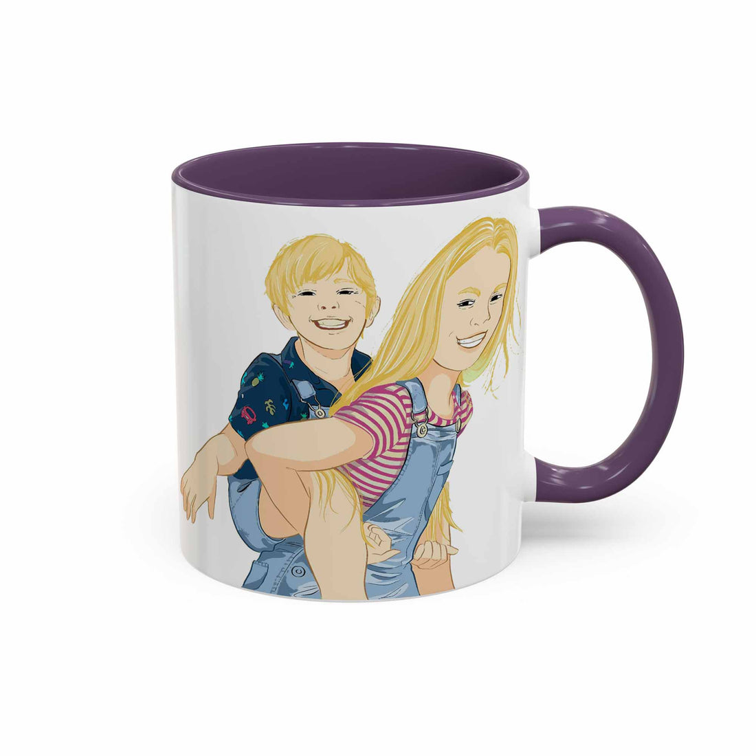 Custom Baby Portrait from Photo, Personalized Art Mug, Thoughtful Gift for Baby Shower, Accent Coffee Mug (11, 15oz)-BeUnikArt