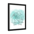 Personalized Photo to Line Art Illustration Anniversary, Family, Father, Mothers Day Digital File-BeUnikArt