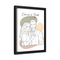 Customized Couple Portrait Photo to Line Art Lovely Anniversary Gift Digital File-BeUnikArt