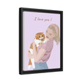 Personalized Cat Mom Turn Photo To Art Gift Idea, Keepsake For Pet Lover, Dog Memorial, Pet Loss Canvas-BeUnikArt