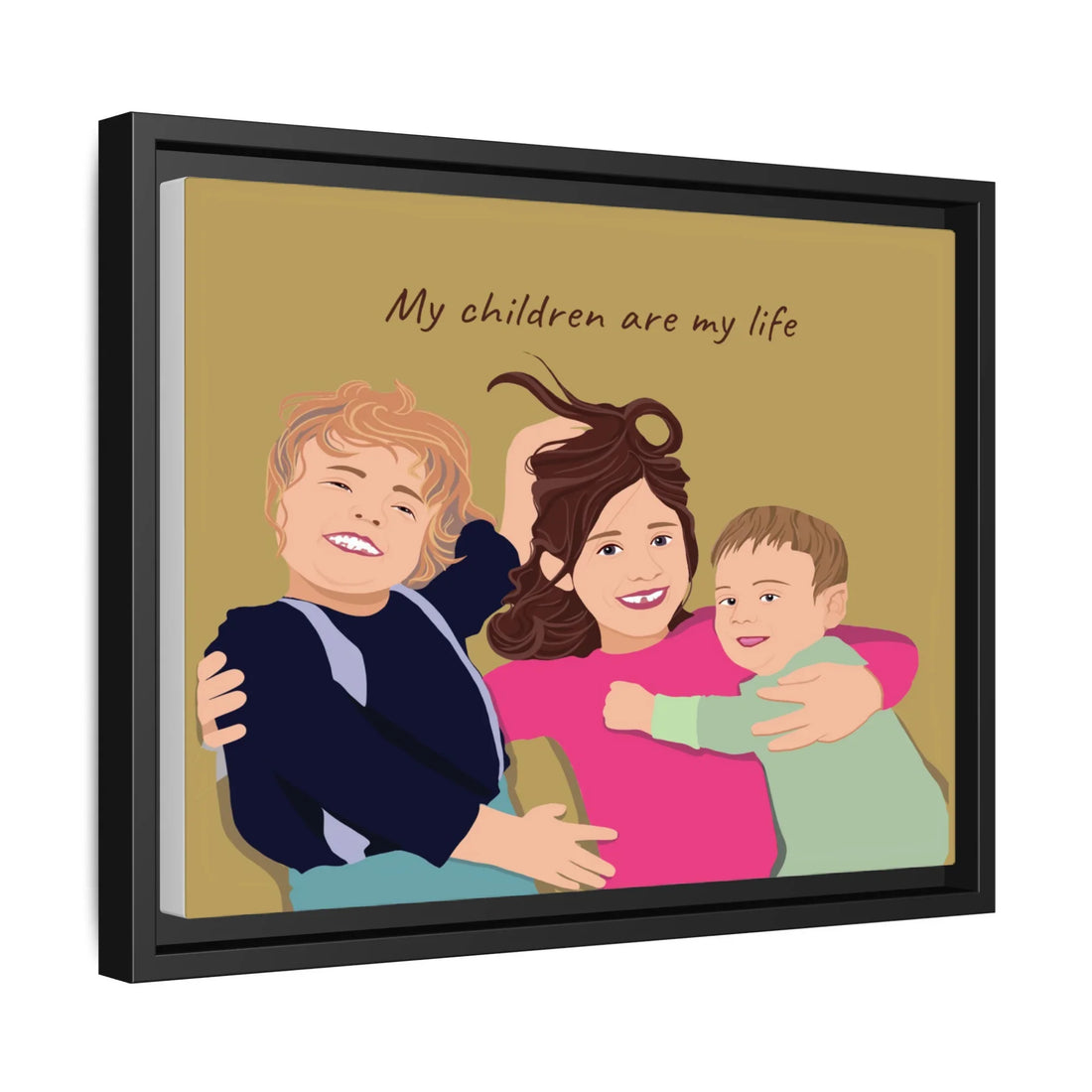 Custom Baby Portrait from Photo, Personalized Art, Thoughtful Gift for Baby Shower, Newborn Arrival Canvas-BeUnikArt