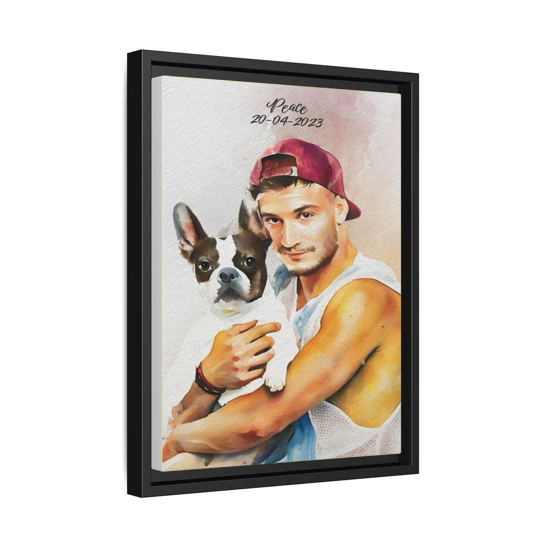 Personalized Your Pet Picture, Turn Photo to Water Color Style Art Potrait, Thoughtful Canvas Gift-BeUnikArt