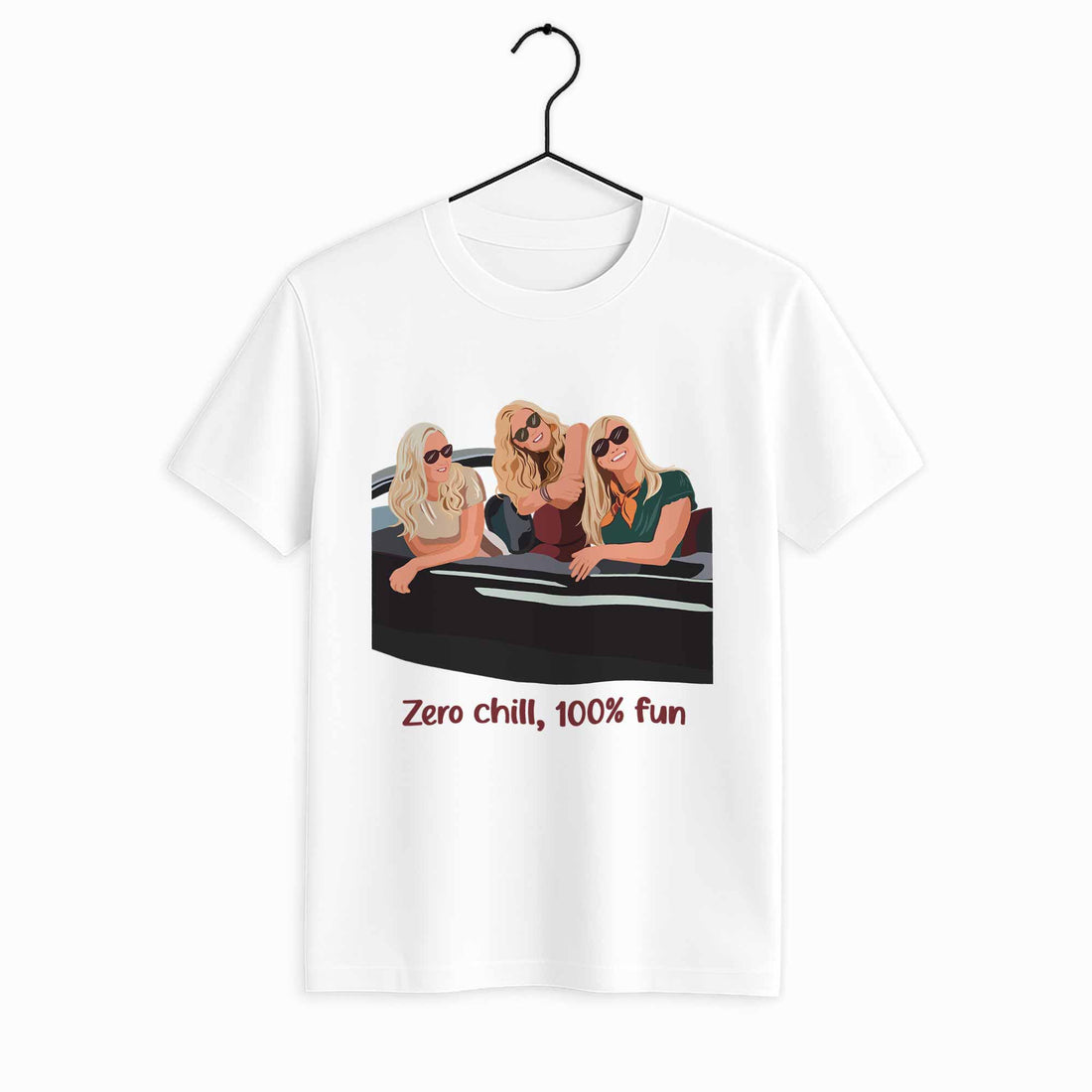 Custom Best Friends Portrait Turn Photo To Art, Thoughtful Friendship Gift, Best Friends Keepsake Gift Unisex Crewneck T-shirt S-5XL