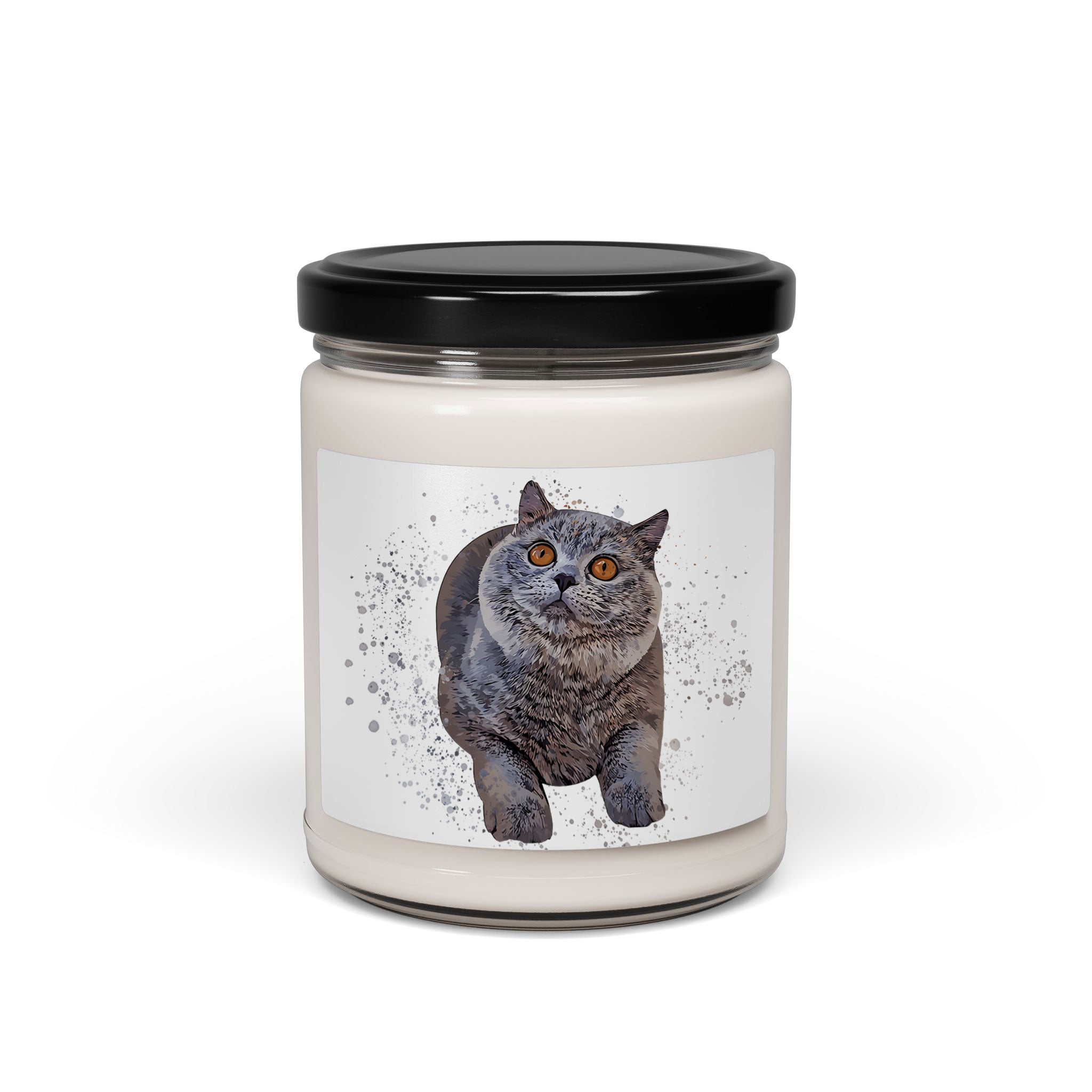 Personalized Turn Photo into Personality Art Pet Artwork 9oz. Scented Soy Candle Illustration Style Custom Pet Gift