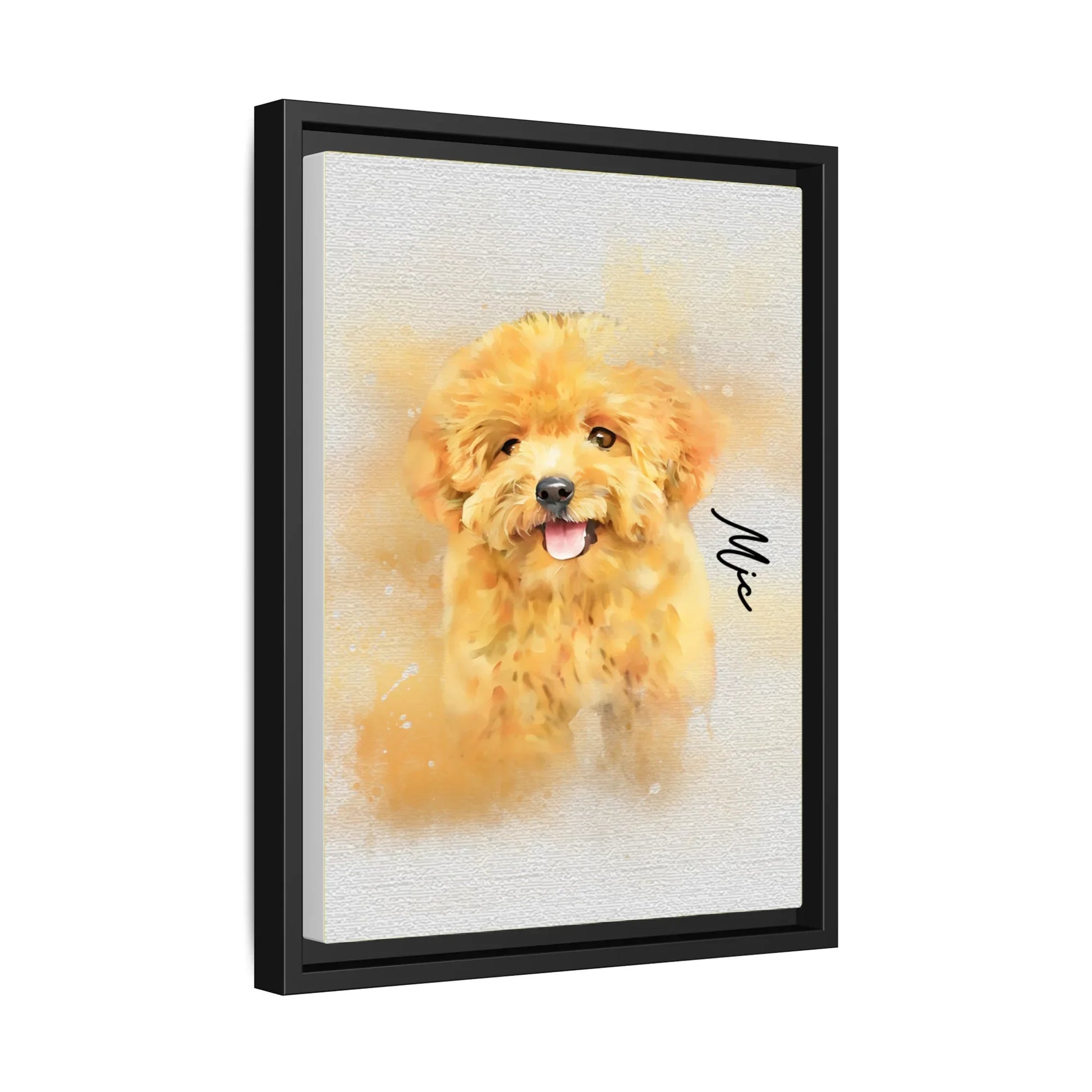 Custom Art Express Your Love for Pets, Turn Photo to Water Color Art, Unique Piece for Pet Canvas-BeUnikArt