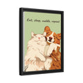 Customized Pet Lover Turn Portrait Photo to Illustration Art, Cat Mom Keepsake, Dog Loss Memorial Present, Pet Birthday Gift Canvas-BeUnikArt