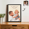 Customized Portrait to Art, Custom Gift Turn Art Picture For Dad, Memorial Fathers Day Canvas-BeUnikArt