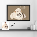 Turn Photo To Art Canvas For Pet Lovers, Personalized Cat Memorial Gift, Dog Loss Keepsake, Dog Mom Cat Dad Decorative Canvas-BeUnikArt