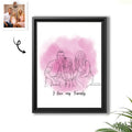 Personalized Photo to Line Art Illustration Anniversary, Family, Father, Mothers Day Digital File-BeUnikArt