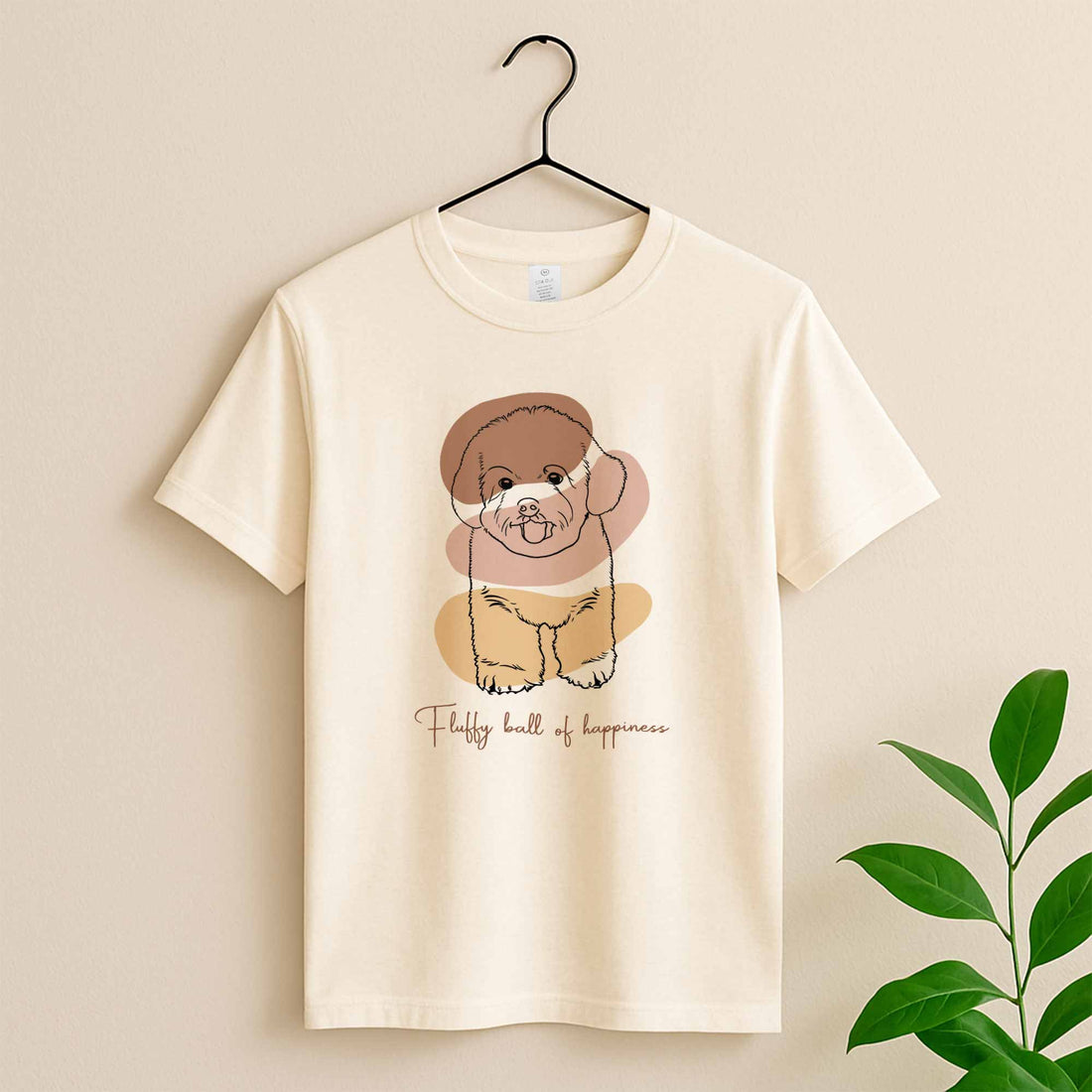 Custom Pet Portrait Minimalist Line Drawing for Pet Lovers, Turn Art Photo Gift Unisex Crewneck T-shirt S-5XL