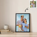 Custom Couple Photo Turn Your Favorite Moment Together to Oil Painting Art, Romantic Canvas Gift for Him or Her-BeUnikArt