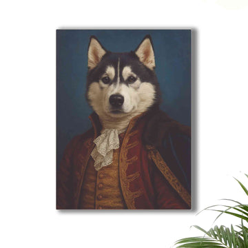 Customized Christmas Portrait Dog or Cat Art Oil Painting Style Canvas, Pet Lover Gift