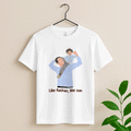 Customized Portrait to Art, Custom Gift Turn Art Picture For Dad, Memorial Fathers Day Unisex Crewneck T-shirt S-5XL-BeUnikArt