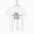 Personalized Friendship Doodle Art from Photo, Best Friends Gift, Friend Anniversary, Birthday Present Unisex Crewneck T-shirt S-5XL
