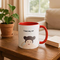 Custom Baby Portrait Photo Art, Personalized Baby Illustration Art Mug, Newborn Keepsake Accent Mug (11, 15oz)-BeUnikArt