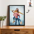 Custom Couple Photo Turn Your Favorite Moment Together to Oil Painting Art, Romantic Canvas Gift for Him or Her-BeUnikArt