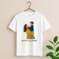 Custom Portrait from Photo, Personalized Illustration Painting Art, Memorial Mother's Day Gift Unisex Crewneck T-shirt S-5XL-BeUnikArt