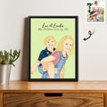 Custom Baby Portrait from Photo, Personalized Art, Thoughtful Gift for Baby Shower, Newborn Arrival Canvas-BeUnikArt