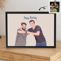 Turn Photo To Art Best Friend Portrait, Thoughtful Friendship Gift, Best Friends Present Canvas-BeUnikArt